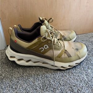 On Running Men’s Trail Shoes – Olive Green and Tan